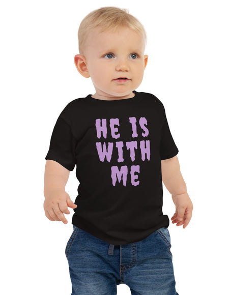 Baby Jersey Short Sleeve Tee HE IS WITH ME